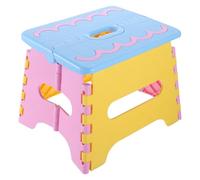 ifundom Tabouret Pliant Portable en Plastique Bleu 18 CM, Petit Siège Pliable Léger, pour Barbecue et Sorties la Plage, Tabouret Multifonction pour Jardin et Extérieur