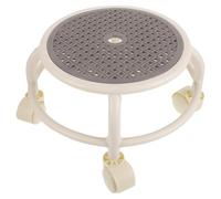 ifundom Tabouret Roulant Bas Rond en Plastique Pratique et Flexible pour Pédicure à Domicile avec Roues Pivotantes, Siège Ergonomique Simple et Délicat pour Garçon et Filles
