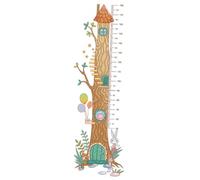 ifundom Toise Murale Autocollante 3d Arbre Animaux Forêt, Règle Murale de Croissance Garçon et Filles, Sticker Hauteur Auto-adhésif Décor Chambre, Outil Mesure Précis pour Garçon