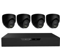 iGET HOME N85P4 - camera NVR PoE set 3K resolution, 8CH NVR + 4x camera avec audio, IR et LED