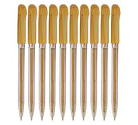 iGlitter Lot de 10 stylos à encre gel à paillettes Xtra scintillantes, pointe moyenne (1 mm), pointe moyenne (1 mm), pointe trio, idéal pour écrire des croquis en couleur, stylo à bille iZOFAX noir