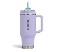 Igloo TRAVEL MUG 32 gobelet isotherme 900ml inox avec paille - tasse étanche compatible boissons gazeuses, sans BPA - garde les boissons 12h chaudes & 48h froides, idéale en déplacement