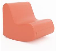IGLU : Fauteuil berçant pour enfants, modèle "Soft Play Pouf", couleur rose saumon – fauteuil berçant en mousse souple