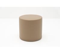 IGLU Round L : Bloc de jeu souple gris beige – pouf de jeu doux, élément de jeu souple
