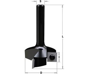 IGM | F463 – Fraise à queue pour surfaces Ø38 / queue Ø8 mm