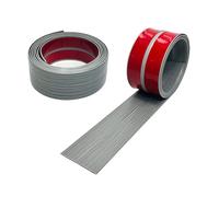 IGTOPS Plinthe souple en PVC autocollant de 3 m pour cuisine et salle de bain - Bande de finition flexible (grain de bois gris, 20 x 20 mm)