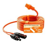 iHaospace Câble de recharge XT60i vers solaire 12 AWG 3 m | Câble de charge IP68 pleine vitesse pour EcoFlow Delta Série 3 River 3 Series