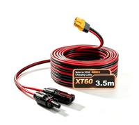 iHaospace PV Plug Cable 4mm2 Solar to XT60 Charging Cable 3.6m /12FT 12AWG for Ecoflow Delta Pro River Mini Bluetti EB55 Powerstation Solar Generator