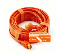 iHaospace XT60 Câble d'extension 3 m/5 m/7,6 m/7,6 m 12 AWG XT60 avec connecteur mâle vers femelle pour station d'alimentation portable, panneau solaire, générateur de batterie RC (5 m)