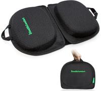 IHEALTHCOMFORT Petit Coussin de siège de Voyage, Coussin de siège en Mousse à mémoire de Forme, Coussin de Soutien pour Les Fesses, Portable et Pliable pour de Longues Heures Assis sur Le siège de