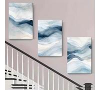 IHHGNB Lot de 3 tableaux abstraits minimalistes modernes à l'encre, pour la décoration murale du salon ou de la chambre (30 x 40 cm x 3 / sans cadre)