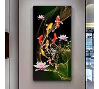 IHHGNB Lot de 3 toiles imprimées géométriques modernes, œuvres d'art abstraites pour la décoration murale d'un salon ou d'une chambre moderne (70 x 100 cm x 3 / Sans cadre)