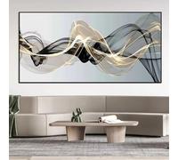 IHHGNB Tableau abstrait minimaliste moderne sur toile, style peinture de lignes, affiche et impression, art mural de rue pour la décoration du salon (20 x 40 cm (8 x 16 po) / sans cadre)