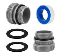 IHLOOTD 2 Pièces Adaptateur Tuyau Piscine 4560 Raccord de Pompe à Piscine Connecteur de Tuyau de Piscines 40 mm à 1 1/2 Pouces Compatible Pompes à Filtration Intex et Coleman