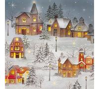 IHR Serviette Feels Like Christmas, 33 x 33 cm, 20 pièces, pour décorer, serviettes en papier pour décoration de table, fête, célébration et occasions