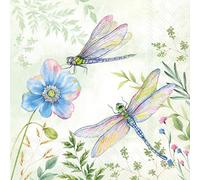 IHR Serviette Libellules 33x33cm Serviettage Motif Serviette