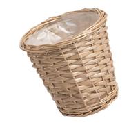 ihwfaityu Jardinière en osier tressé pour plantes | Accessoire de plantation de fleurs décoratif pour intérieur et extérieur avec doublure, rebord de fenêtre de cuisine