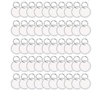 ihwfaityu Lot de 50 feuilles de papier rond avec fente, 31 mm, blanc | Avec métal pour jante et porte-clés pour casiers, pub, repos, supermarché, hôtel