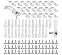 IIRC 200 Pièces Clips de Bande Lumineuse LED Lighting Clips de supports de fixation pour Bande Lumineuse Supports de Fixation Clips LED Strip Vis Incluses