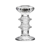 Iittala Festivo 1023745 Bougeoir, Verre, Argent Transparent, 5 x 5 x 12 cm
