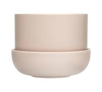 Iittala Pot avec soucoupe Nappula Ø17 cm h13 cm Beige