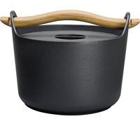 Iittala Sarpaneva Marmite en fonte - émaillée avec poignée en bois - 3 l