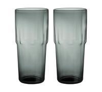 Iittala Verre à boire Solare haut 39 cl lot de 2 Gris acier