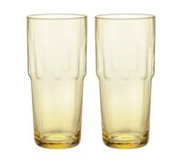Iittala Verre à boire Solare haut 39 cl lot de 2 Jaune de feu
