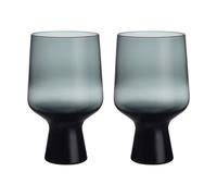 Iittala Verre Solare sur pied 40 cl lot de 2 Gris acier