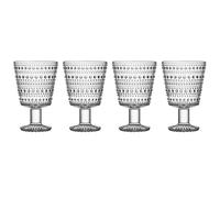 Iittala Verre sur pied Kastehelmi 26 cl Lot de 4 Transparent