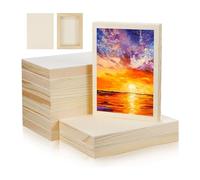 IJSDNVJNDX 10 Panneaux de Panneaux de Bois de 5,5 X 7 Pouces, Toile de Bois Non Finie en Bois pour la Peinture, Les Arts, L'Utilisation avec des Huiles, L'Acrylique Couleur du Bois