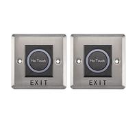 IJSDNVJNDX 2X Capteur Infrarouge Interrupteur Aucun Contact Sans Contact Interrupteurs Bouton de Sortie Du DéClencheur de Porte Avec Indication DEL