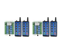 IJSDNVJNDX 2X Commutateur de TéLéCommande RF Sans 8 Canaux 12V/24V/36V 433MHz Commutateur de Commande de Moteur à Distance Sans DC9V-72V