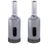 IJSDNVJNDX 2X Foret Diamante 16mm Diametre Fraise Meche Trepan pour Ceramique Verre Carrelage Gres