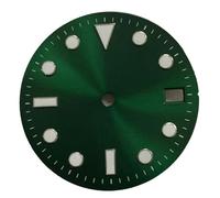 IJSDNVJNDX Cadran de Montre NH35 29 Mm, Cadran à Motif Solaire, Cadran Vert pour Remplacement de Montre à Mouvement NH35 Japonais, Vert