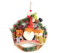 IJSDNVJNDX Couronne de Noël du Père Noël Couronnes de Noël Signes Couronne de Noël Décorations de Noël pour Porte D'Entrée