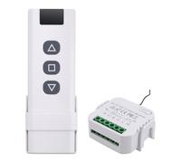 IJSDNVJNDX Interrupteur de Rideau Aveugle Tuya Smart Life WiFi 433Mhz avec TéLéCommande RF pour Commande de Volet Roulant éLectrique, 1RC 1RE