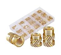 IJSDNVJNDX Kit D'Assortiment D'Écrous Moletés Métriques à Filetage de 350 Pièces Insert Chauffant en Laiton