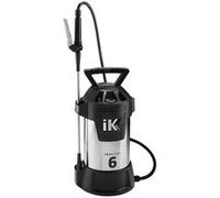 IK INOX 6 Pulvérisateur Professionnel en Acier Inoxydable Haute résistance aux hydrocarbures et aux solvants Utilisation Industrielle et Construction Valve de sécurité et manomètre Capacité utile 6 l