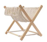 ikasus Porte revues en macramé bohémien,Organisateur de journaux de Livres tissés à la Main,Rangement de Rangement pour Serviettes,Décor à la Maison Rustique Nordique