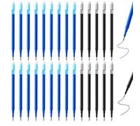 ikBrtaiay 28 Cartouches de Recharge Effaçables pour Stylos FriXion (0,7mm, 18 Bleues, 10 Noires), Compatibles avec FriXion Ball & Clicker & Eberhard Faber, Rechange Cartouche pour Stylo Gel Effaçable