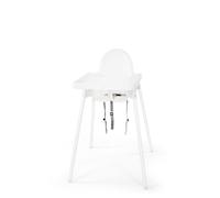 IKEA ANTILOP - Chaise haute avec plateau, couleur argent