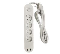 IKEA Koppla Quadruple Prise/2 Ports USB (3 M)