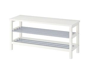 IKEA TJUSIG BANQUE MIT SCHUHSPEICHER WEIß 108 x 34 x 50 cm