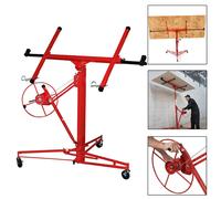 Ikodm : Aide au montage pour plaques, élévateur de panneaux, système d'élévation de plaques. Poignée pour plaques de plâtre, carrelage, construction sèche. Rouge