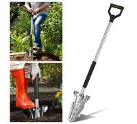 Ikodm, lot de 3 bêches de jardin pliables de 119 cm, noires, outils de jardinage multifonctionnels pour creuser, ameublir, désherber et repiquer