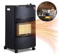 Ikodm, radiateur de gaz mobile, 4,2 kW, pliable, réchaud à gaz infrarouge pour GPL, allumage piézoélectrique, 5 roulettes, modèle européen