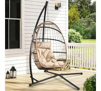 Ikodm Support pour fauteuil suspendu Support pour fauteuil suspendu Support pour chaise suspendue 150 kg Extérieur Intérieur Métal Support pour siège suspendu Support pour fauteuil suspendu