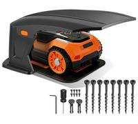 Ikodm Tondeuse à gazon Garage Housse de protection pliable pour tondeuse robot Abri de jardin Carport