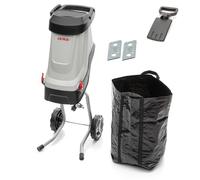 IKRA broyeur électrique IMH 2800, avec sac 45 l et lame de rechange | Moteur haute performance, 2800W, lames réversibles durables, idéal pour la production de paillis, diamètre des branches 45 mm